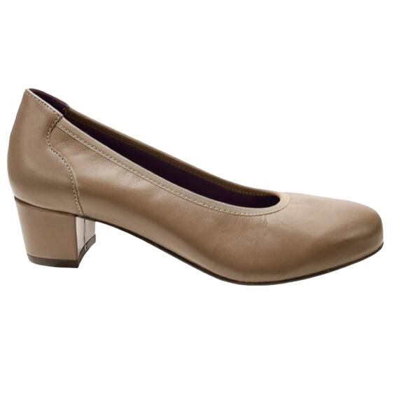 David Tate Womens Simona Leather Slip On Dress Shoes | Size 10M Taupe MSRP $100 - Picture 1 of 6